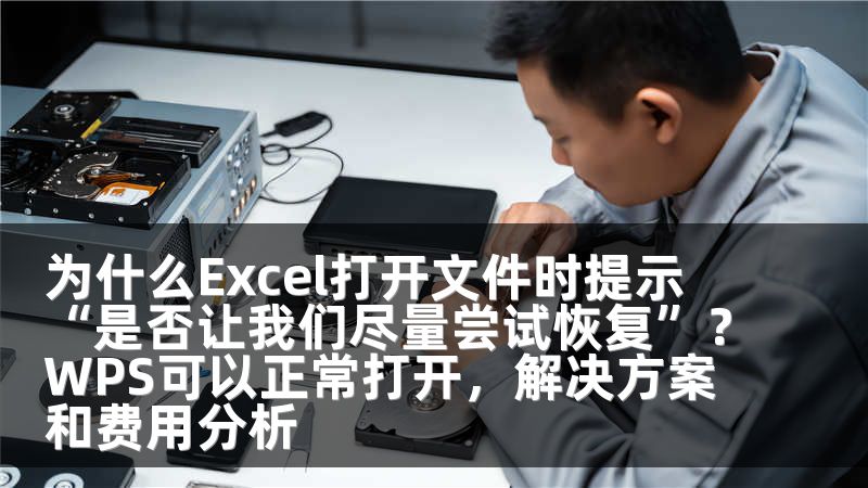 为什么Excel打开文件时提示“是否让我们尽量尝试恢复”？WPS可以正常打开，解决方案和费用分析