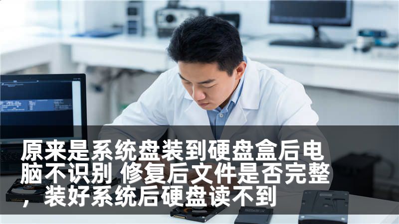 原来是系统盘装到硬盘盒后电脑不识别 修复后文件是否完整，装好系统后硬盘读不到