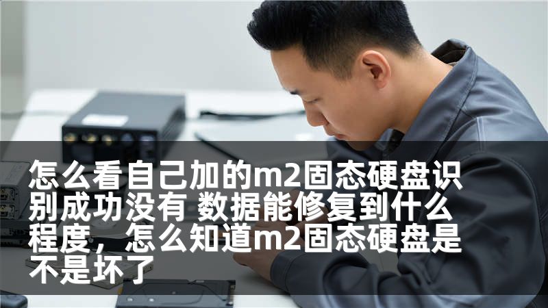 怎么看自己加的m2固态硬盘识别成功没有 数据能修复到什么程度，怎么知道m2固态硬盘是不是坏了