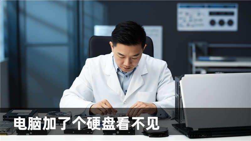 电脑加了个硬盘看不见