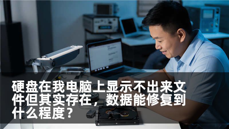 硬盘在我电脑上显示不出来文件但其实存在，数据能修复到什么程度？