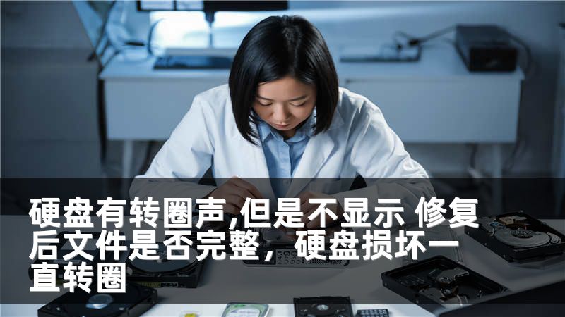 硬盘有转圈声,但是不显示 修复后文件是否完整，硬盘损坏一直转圈