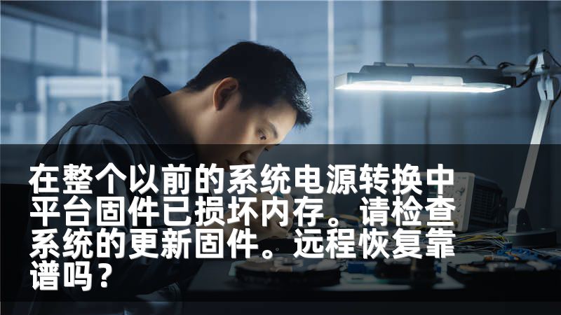 在整个以前的系统电源转换中平台固件已损坏内存。请检查系统的更新固件。远程恢复靠谱吗？