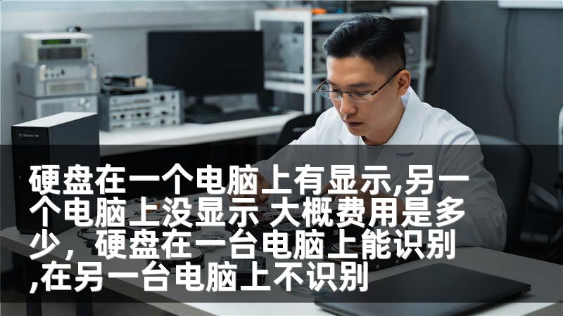 硬盘在一个电脑上有显示,另一个电脑上没显示 大概费用是多少，硬盘在一台电脑上能识别,在另一台电脑上不识别