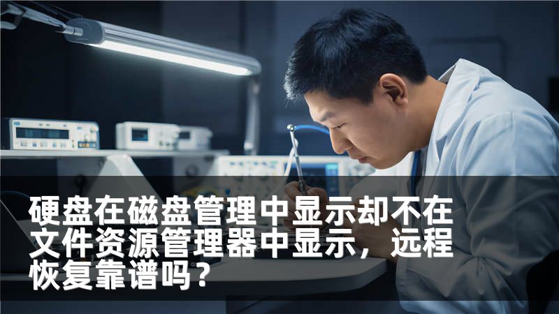 硬盘在磁盘管理中显示却不在文件资源管理器中显示，远程恢复靠谱吗？