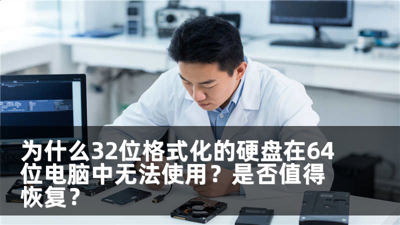 为什么32位格式化的硬盘在64位电脑中无法使用？是否值得恢复？