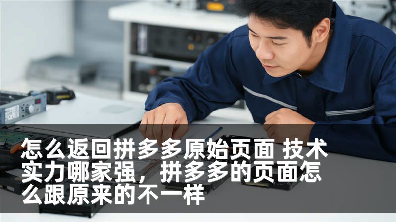 怎么返回拼多多原始页面 技术实力哪家强，拼多多的页面怎么跟原来的不一样