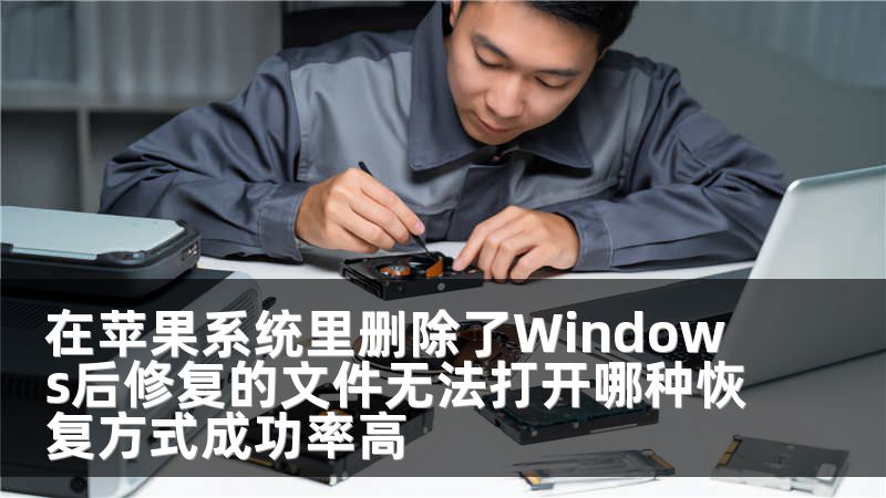 在苹果系统里删除了Windows后修复的文件无法打开哪种恢复方式成功率高