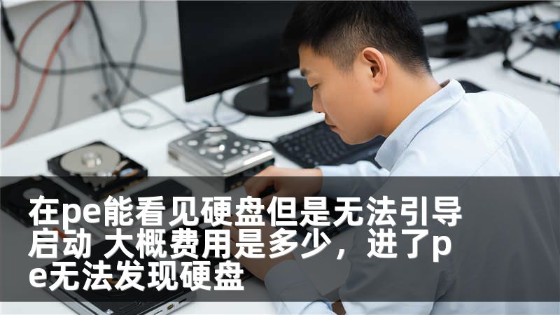 在pe能看见硬盘但是无法引导启动 大概费用是多少，进了pe无法发现硬盘
