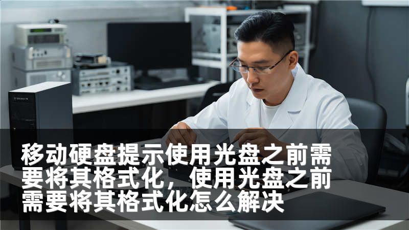 移动硬盘提示使用光盘之前需要将其格式化，使用光盘之前需要将其格式化怎么解决