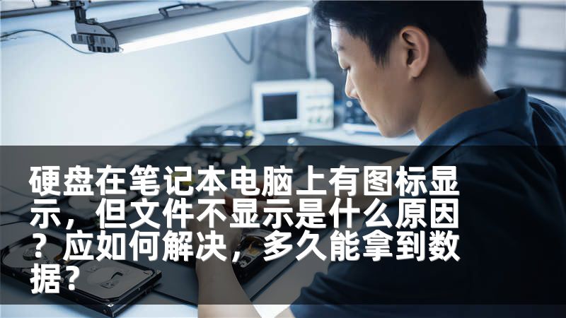 硬盘在笔记本电脑上有图标显示，但文件不显示是什么原因？应如何解决，多久能拿到数据？