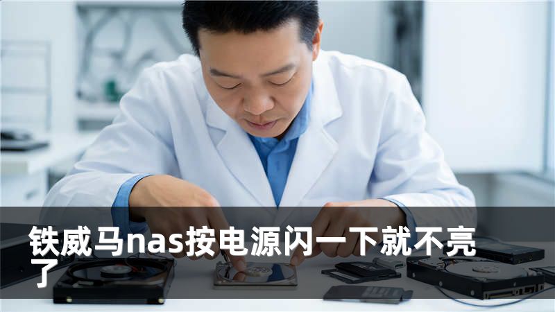 铁威马nas按电源闪一下就不亮了