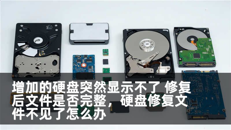 增加的硬盘突然显示不了 修复后文件是否完整，硬盘修复文件不见了怎么办