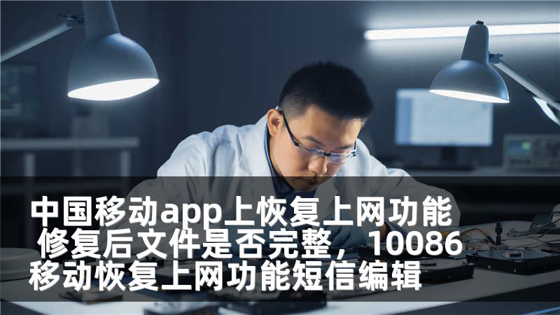 中国移动app上恢复上网功能 修复后文件是否完整，10086移动恢复上网功能短信编辑
