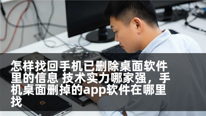 怎样找回手机已删除桌面软件里的信息 技术实力哪家强,手机桌面删掉的app软件在哪里找