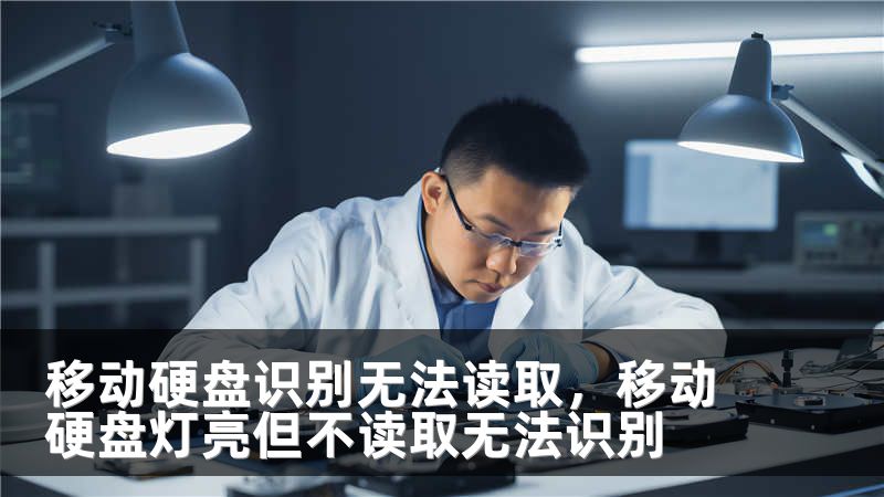 移动硬盘识别无法读取,移动硬盘灯亮但不读取无法识别