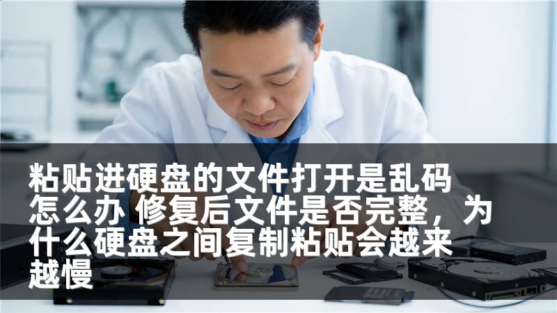 粘贴进硬盘的文件打开是乱码怎么办 修复后文件是否完整，为什么硬盘之间复制粘贴会越来越慢