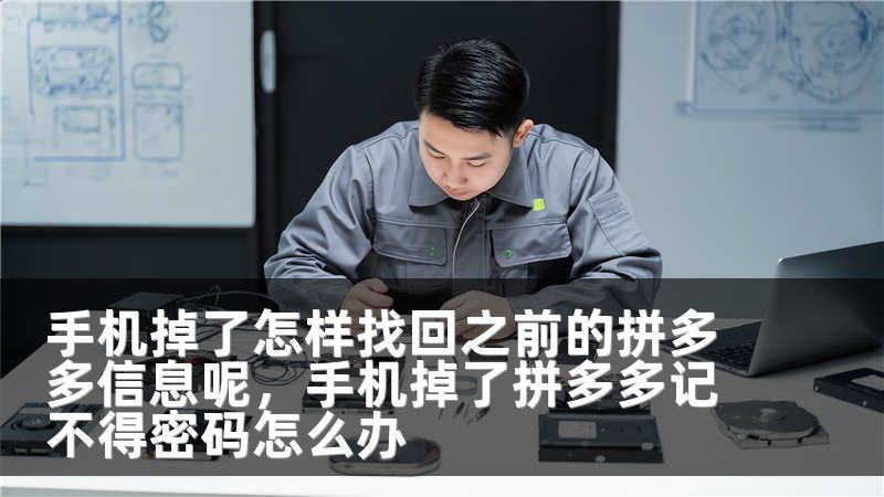 手机掉了怎样找回之前的拼多多信息呢,手机掉了拼多多记不得密码怎么办