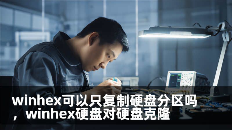 winhex可以只复制硬盘分区吗，winhex硬盘对硬盘克隆