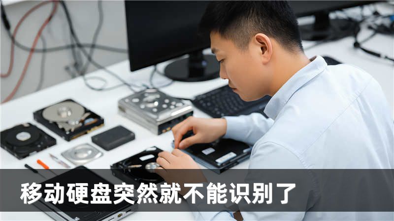 移动硬盘突然就不能识别了