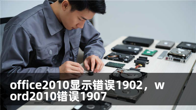 office2010显示错误1902，word2010错误1907