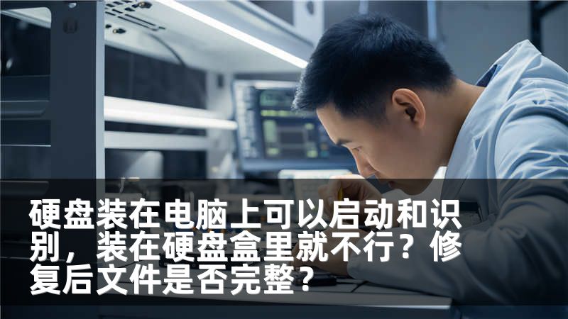 硬盘装在电脑上可以启动和识别,装在硬盘盒里就不行?修复后文件是否完整?