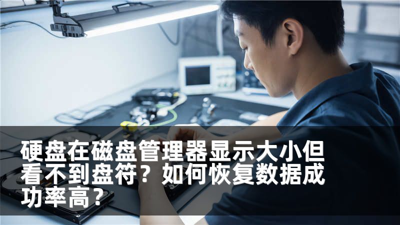 硬盘在磁盘管理器显示大小但看不到盘符？如何恢复数据成功率高？