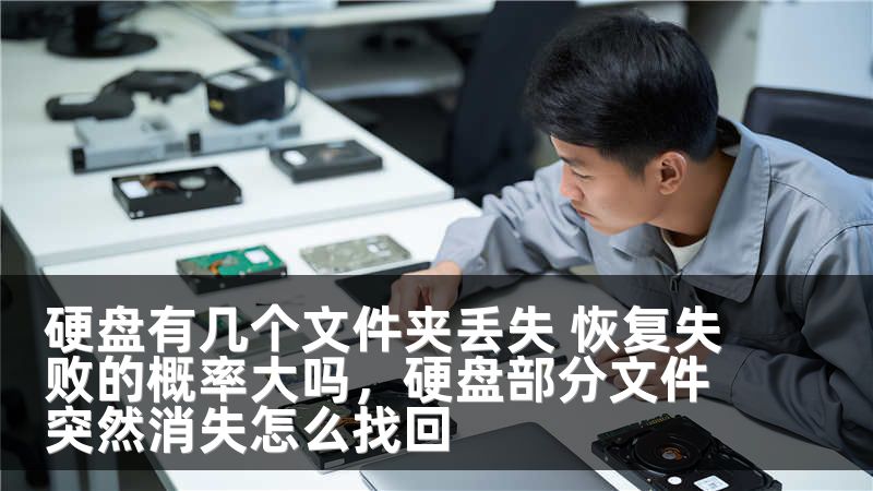 硬盘有几个文件夹丢失 恢复失败的概率大吗,硬盘部分文件突然消失怎么找回