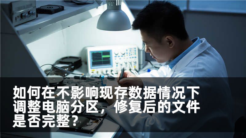 如何在不影响现存数据情况下调整电脑分区,修复后的文件是否完整?