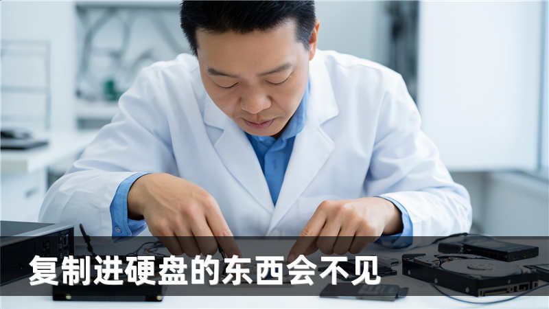 复制进硬盘的东西会不见