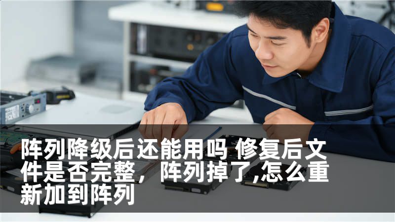 阵列降级后还能用吗 修复后文件是否完整,阵列掉了,怎么重新加到阵列