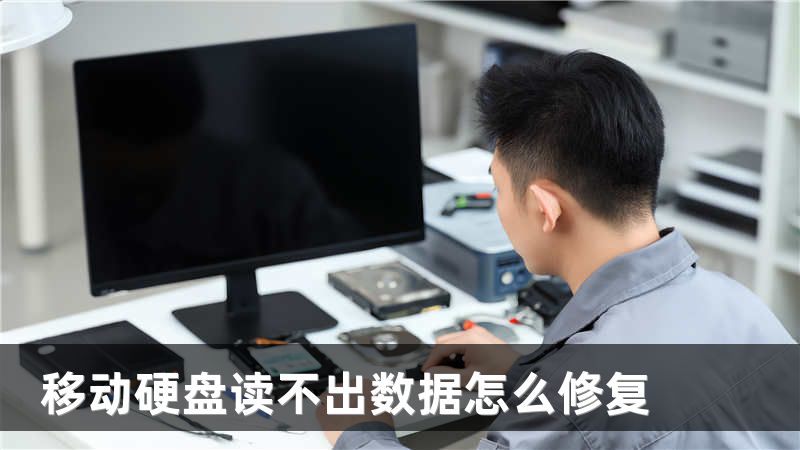 移动硬盘读不出数据怎么修复
