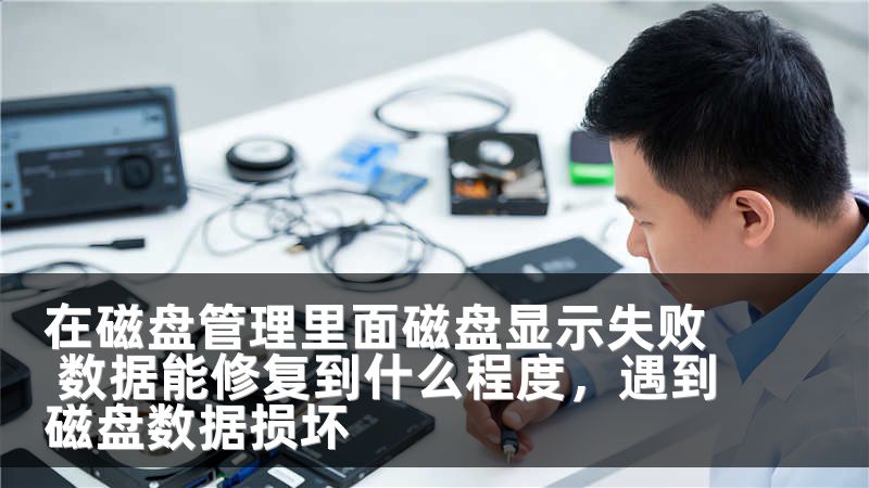 在磁盘管理里面磁盘显示失败 数据能修复到什么程度，遇到磁盘数据损坏