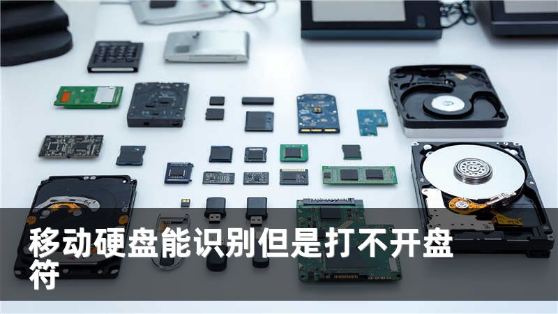 移动硬盘能识别但是打不开盘符