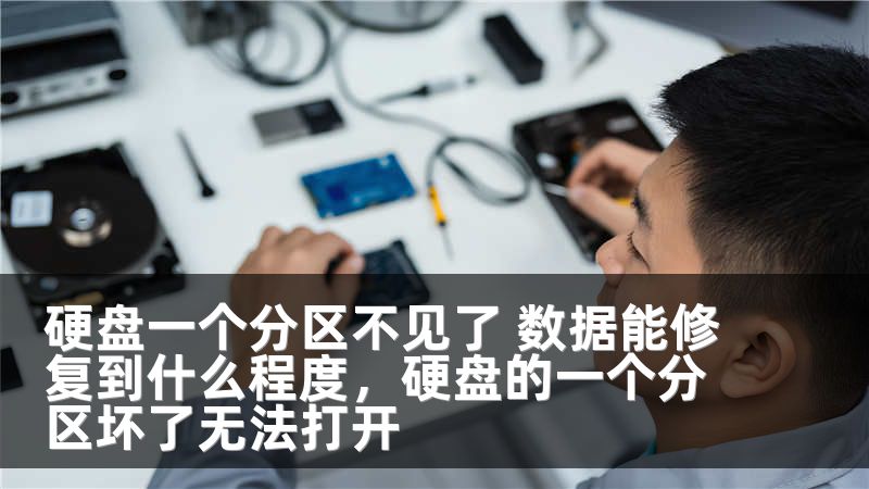 硬盘一个分区不见了 数据能修复到什么程度,硬盘的一个分区坏了无法打开
