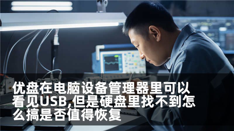 优盘在电脑设备管理器里可以看见USB,但是硬盘里找不到怎么搞是否值得恢复