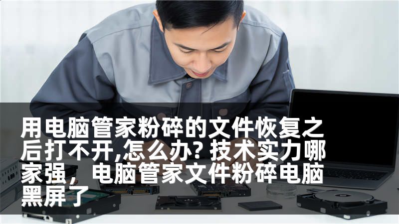 用电脑管家粉碎的文件恢复之后打不开,怎么办? 技术实力哪家强，电脑管家文件粉碎电脑黑屏了