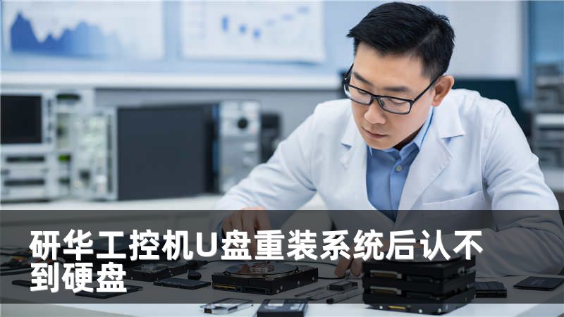 研华工控机U盘重装系统后认不到硬盘