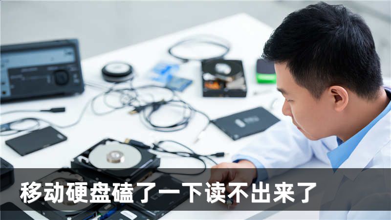 移动硬盘磕了一下读不出来了