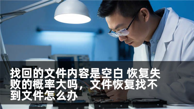 找回的文件内容是空白 恢复失败的概率大吗，文件恢复找不到文件怎么办