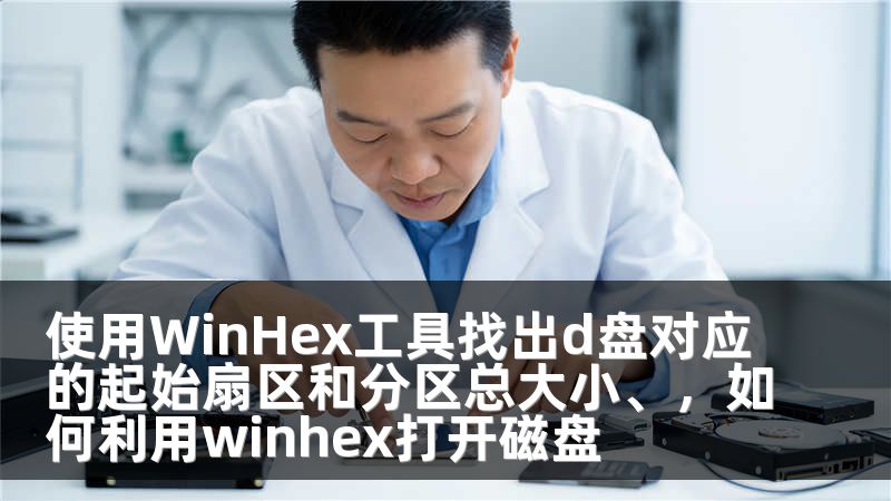 使用WinHex工具找出d盘对应的起始扇区和分区总大小、，如何利用winhex打开磁盘