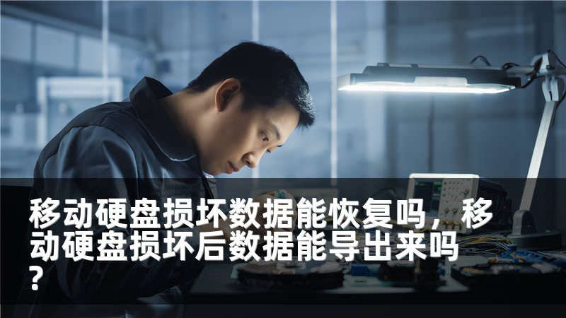 移动硬盘损坏数据能恢复吗,移动硬盘损坏后数据能导出来吗?