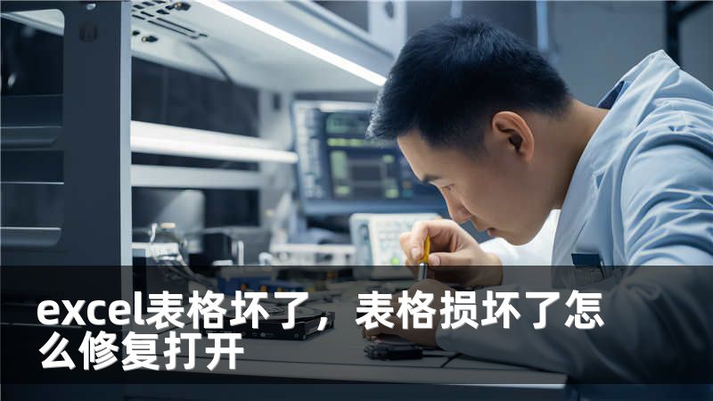 excel表格坏了，表格损坏了怎么修复打开