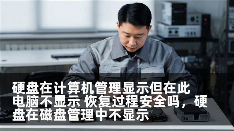 硬盘在计算机管理显示但在此电脑不显示 恢复过程安全吗，硬盘在磁盘管理中不显示