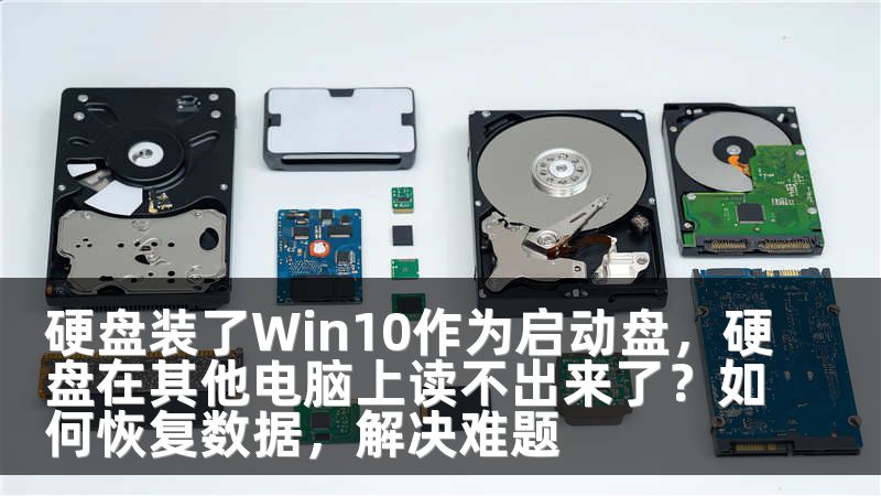 硬盘装了Win10作为启动盘，硬盘在其他电脑上读不出来了？如何恢复数据，解决难题