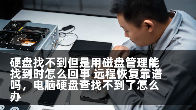 硬盘找不到但是用磁盘管理能找到时怎么回事 远程恢复靠谱吗，电脑硬盘查找不到了怎么办