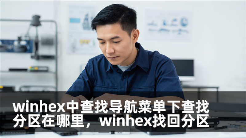 winhex中查找导航菜单下查找分区在哪里,winhex找回分区