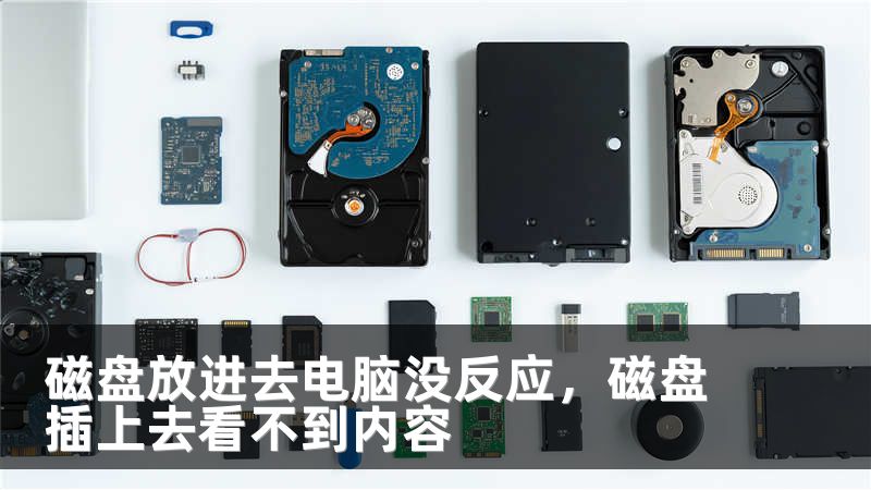 磁盘放进去电脑没反应,磁盘插上去看不到内容