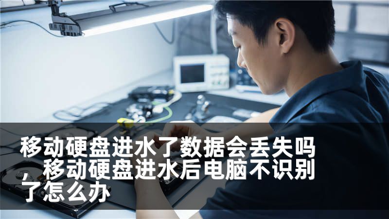移动硬盘进水了数据会丢失吗，移动硬盘进水后电脑不识别了怎么办