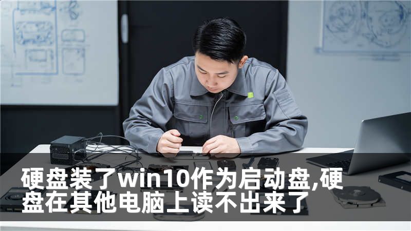 硬盘装了win10作为启动盘,硬盘在其他电脑上读不出来了